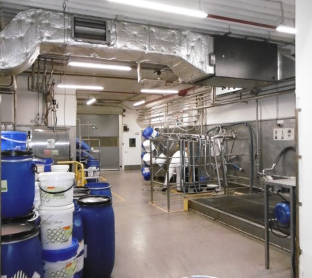 Aménagement d'une laverie d'industrie cosmétique
