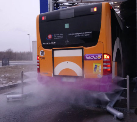Waschwagen für Busse