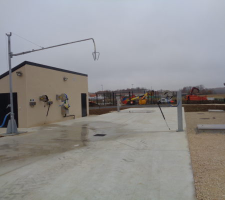 Aire de lavage agricole
