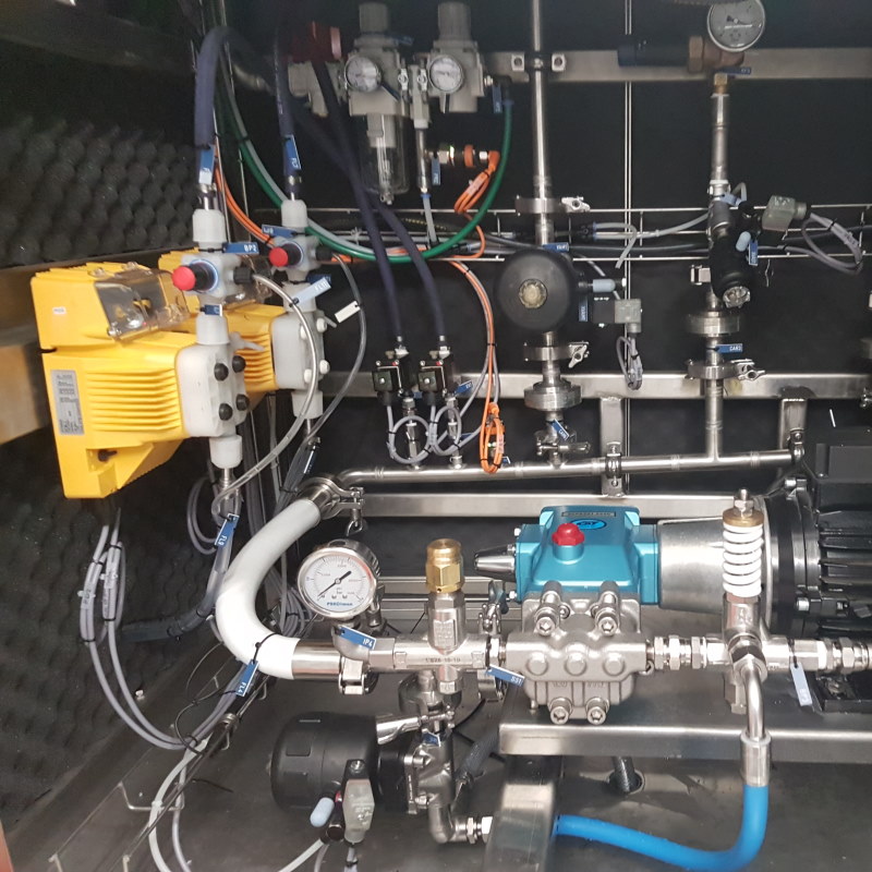 Laveur haute pression fixe par tête rotative