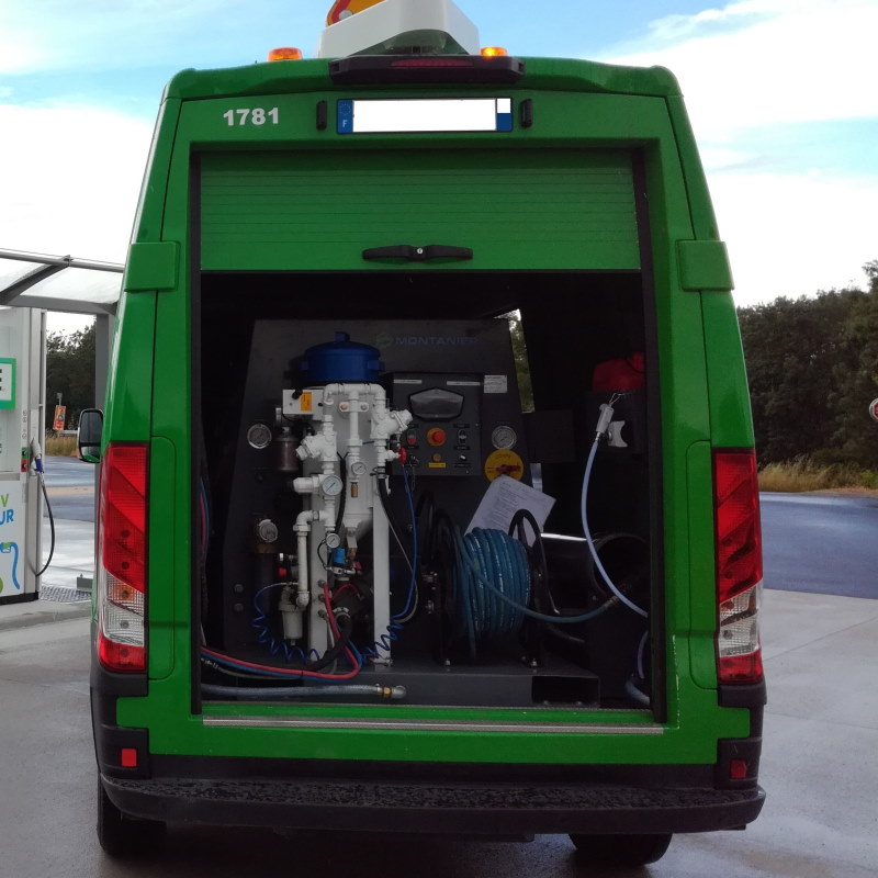 Hydrogommeur autonome haute pression gaz