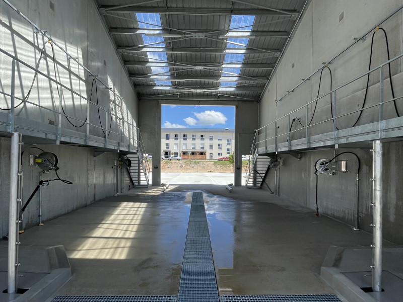 Aire de lavage défense