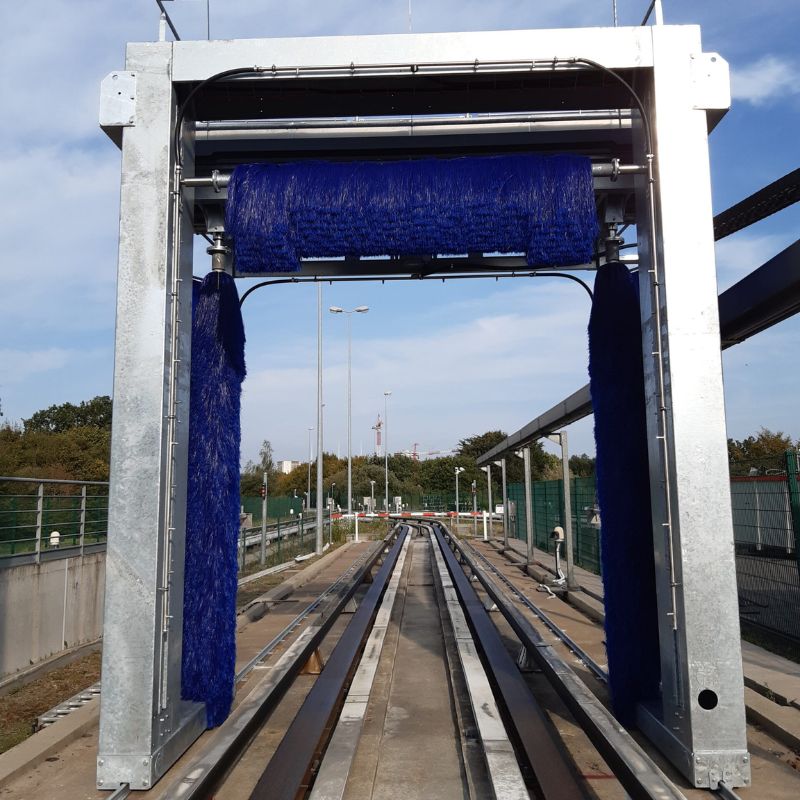Portique de lavage tramway