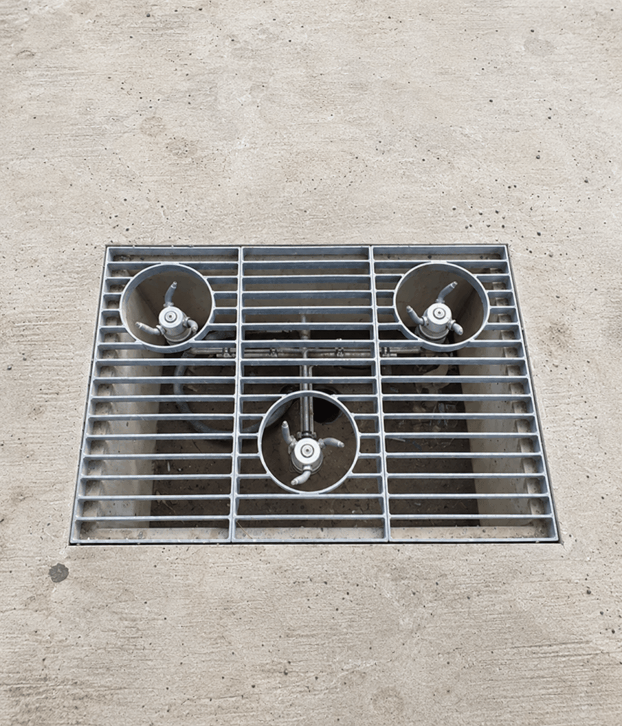 Lavage châssis au rotatif construit par Montanier pour le lavage des bus et camions